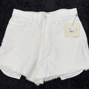 Favorite Daughter White Denim High Rise Shorts